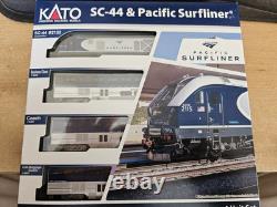 Kato Amtrak Pacific Surfliner SC-44 Locomotive and 3 Coach Set, BNIB, N Gauge