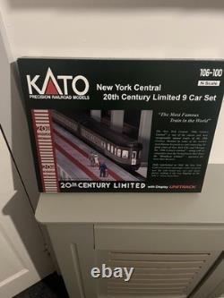 Kato N Scale 9 Car Set New York Central 20th Century Mint In Box