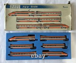 Kato N Scale Model Train Set TGV S14701 6-Car Basic Set Tested & Working Boxed