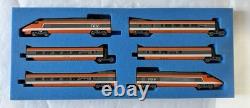 Kato N Scale Model Train Set TGV S14701 6-Car Basic Set Tested & Working Boxed