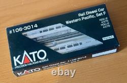 Kato USA 106-3014 set of 2 Budd RDC-2 Cars Western Pacific, N Scale