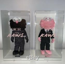 Kaws Dior BFF Plush (set of Two) Pink & Black Limited Collectible Only 500 Made