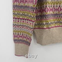 Kilte Collection Goldie Fair Isle Shell Tank & Cardigan Sweater Matching Set XS