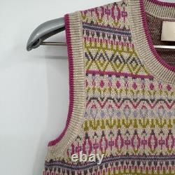 Kilte Collection Goldie Fair Isle Shell Tank & Cardigan Sweater Matching Set XS