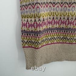 Kilte Collection Goldie Fair Isle Shell Tank & Cardigan Sweater Matching Set XS