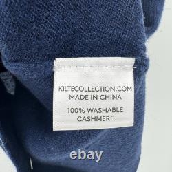 Kilte Collection Navy 100% Cashmere Knit Sweater Tank & Skirt Matching Set 2 M