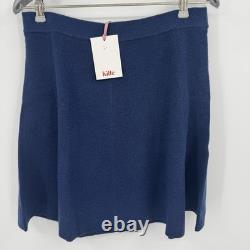 Kilte Collection Navy 100% Cashmere Knit Sweater Tank & Skirt Matching Set 2 M