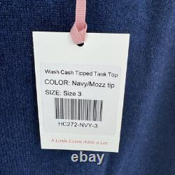 Kilte Collection Navy 100% Cashmere Sweater Tank & Skirt Matching Set 3 L/XL