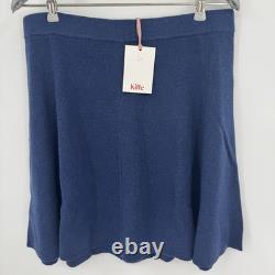 Kilte Collection Navy 100% Cashmere Sweater Tank & Skirt Matching Set 3 L/XL