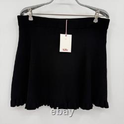 Kilte Collection Raleigh Ruffle Long Sleeve Top & Mini Skirt Set in Black 3 L/XL