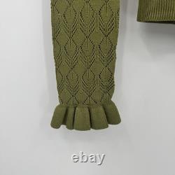 Kilte Collection Raleigh Ruffle Long Sleeve Top & Skirt Set in Eucalyptus 2 M