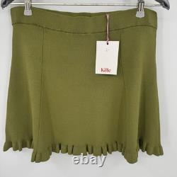 Kilte Collection Raleigh Ruffle Long Sleeve Top & Skirt Set in Eucalyptus 2 M