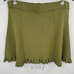 Kilte Collection Raleigh Ruffle Long Sleeve Top & Skirt Set in Eucalyptus 2 M