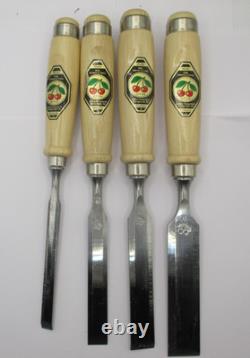 Kirschen Two Cherries chisel set 10, 16, 20 & 26mm GERMANY