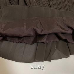 LANVIN COLLECTION Jacket and Pleated Skirt Set Size 38 Brown Women USED
