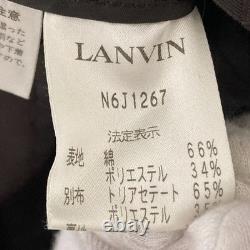 LANVIN COLLECTION Jacket and Pleated Skirt Set Size 38 Brown Women USED