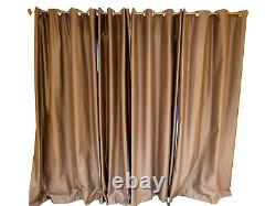 LAUREN HANCOCK COLLECTION Long Blackout Curtains Drapes 2 Panels Beige 55x94