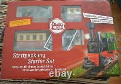 LGB 70302 Passenger Starter Set with Loco and Two Coaches Smoke and Sound