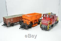 LGB Beatties Exclusive 20524 G Gauge Diesel Train Set Engine and Two Wagons