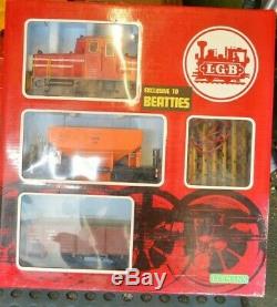 LGB Beatties Exclusive 20524 G Gauge Diesel Train Set Engine and Two Wagons