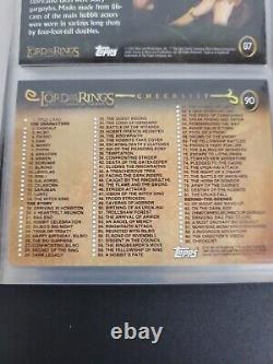 LOTR Topps 5 Complete Base Sets Fellowship Two Towers + Updates & Return Of King