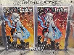 Lady Death Scorched Earth #1 Go A$$ Two Book Set Ebas Cover Signed By Pulido