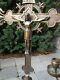 Large French Altar Set Gorgeous Bronze Standing Crucifix Two Candelabras 26.37