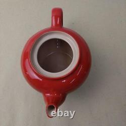 Le Creuset Tea Set Teapot & Two Mug Cup Set In Box Cherry Red