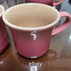 Le Creuset Teapot Set One Small Teapot and Two Mugs SS Rose Quartz Pink