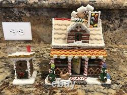 Lemax Sugar N Spice The Pretzel Cabin Set Of Two Outhouse Perfect