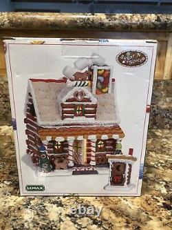 Lemax Sugar N Spice The Pretzel Cabin Set Of Two Outhouse Perfect