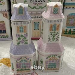 Lenox Spice Village Oil Vinegar Set with Caddy Tray, Vintage 1993- Mint