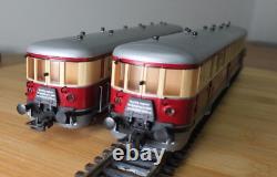 Liliput 125 02 HO gauge DR VT 137 diesel railcar two car set in red & cream