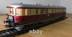 Liliput 125 02 HO gauge DR VT 137 diesel railcar two car set in red & cream