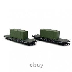 Liliput L230170 DRB set two flatbed wagons for heavy transport military cases