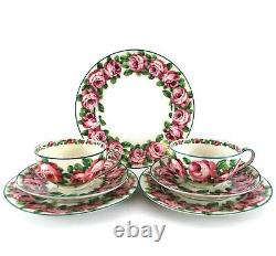 Limoges Theodore Haviland Tea Set for Two Including Tray Cabbage Roses Antique
