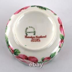 Limoges Theodore Haviland Tea Set for Two Including Tray Cabbage Roses Antique