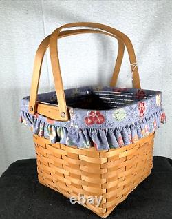 Longaberger 1998 RARE Retired Grandma Bonnie's Two Pie Basket Set. Great Picnic