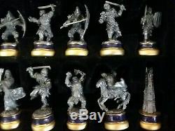 Lord Of The Rings Noble Collection Chess Set(32) + Two Towers Expansion Set(12)