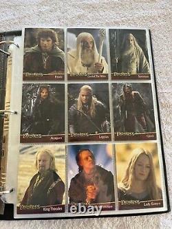 Lord Of The Rings THE TWO TOWERS Topps Update Binder withBase, Puzzle, Update &