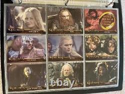 Lord Of The Rings THE TWO TOWERS Topps Update Binder withBase, Puzzle, Update &