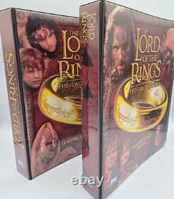 Lord Of The Rings The Two Towers COMPLETE Trading Card Sets & Both Binders Topps