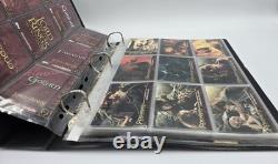 Lord Of The Rings The Two Towers COMPLETE Trading Card Sets & Both Binders Topps