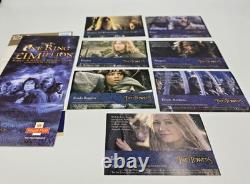 Lord Of The Rings The Two Towers COMPLETE Trading Card Sets & Both Binders Topps