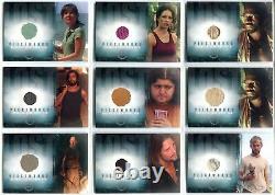 Lost Season 2 Two (14) Pieceworks Costume Card Set PW1-PW11 with PW12A + PW12B