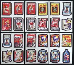 Lost Wacky Packages Variations 3rd/4th/Bonus QUAD White Back LAST TWO SETS