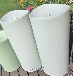 Luminara flameless candles outdoor-set of Two