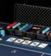 Luxury Ceramic Poker Chips Set Texas Hold'em 500pcs With Aluminum Case Casino