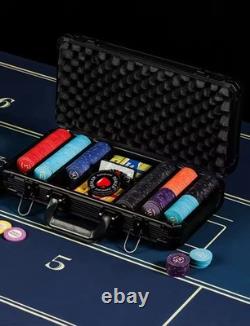 Luxury Ceramic Poker Chips Set Texas Hold'em 500PCS with Aluminum Case Casino