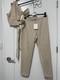 Misha Collection Dana Suede Top & Panette Pants Set In Buff, Size Us 8, Nwt